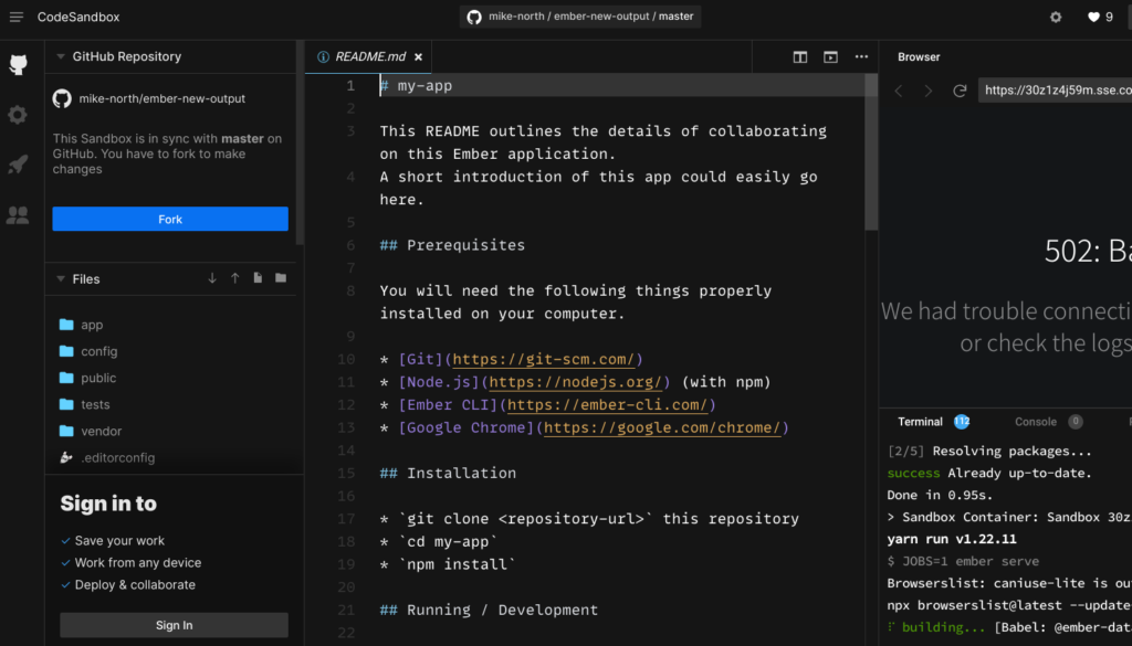 CodeSandbox 