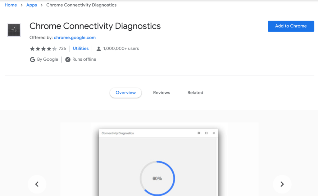 Chrome Connectivity Diagnostics